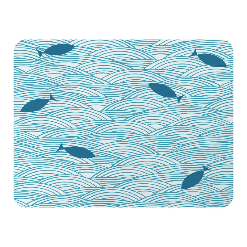 Rayon from bamboo blankets for a silky and breathable feelWool blankets with natural warmth and insulationWaves & Fish (Blanket)