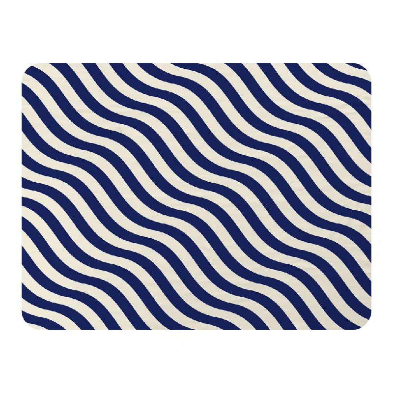 Queen - size blankets for standard - sized bedsSilk blankets with a smooth and elegant touchWavey Lines (Blanket)