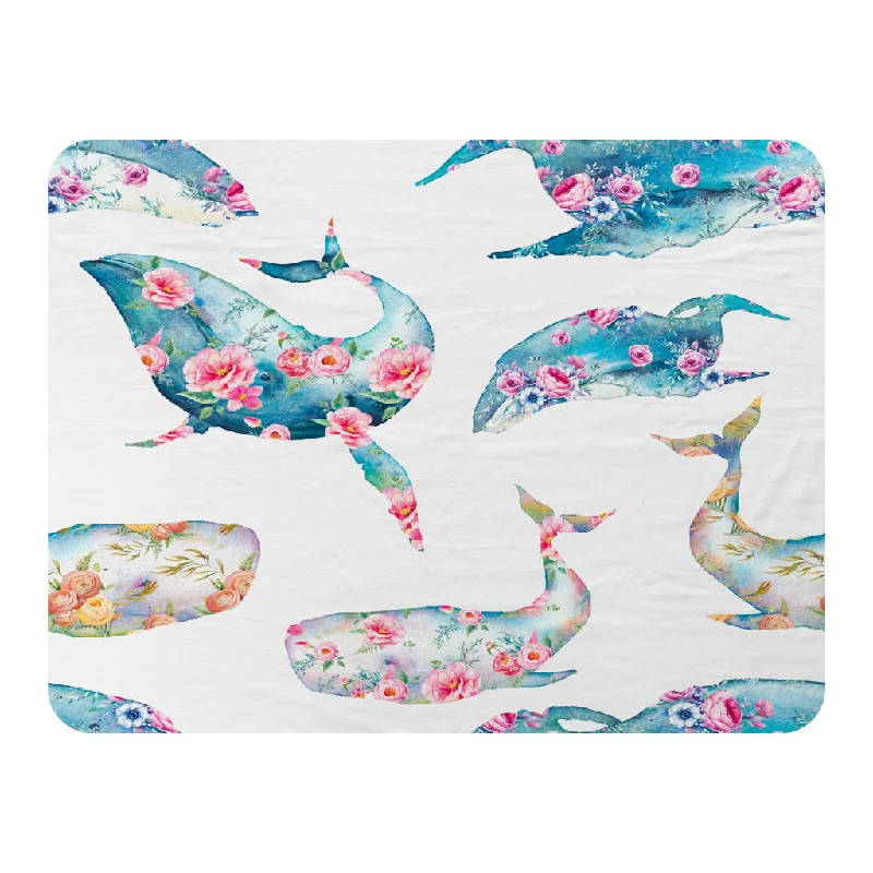 Bamboo fiber blankets with natural antibacterial propertiesLinen blankets with a rustic and textured lookWhale with flowers (Blanket) Bamboo fiber blankets with natural antibacterial propertiesLinen blankets with a rustic and textured lookWhale with flowers (Blanket)