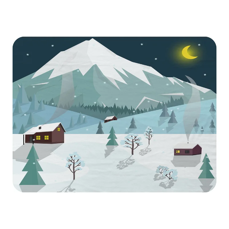 Synthetic fiber blend blankets for a budget - friendly choiceRecycled polyester blankets for an eco - conscious optionWinter landscape (blanket) Synthetic fiber blend blankets for a budget - friendly choiceRecycled polyester blankets for an eco - conscious optionWinter landscape (blanket)