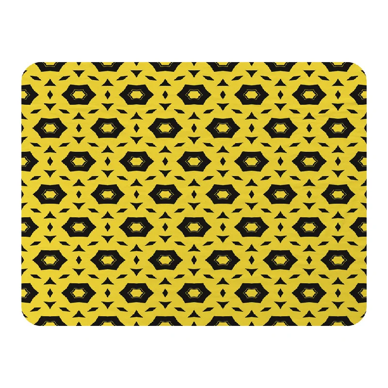 Acrylic blankets for a soft and affordable alternativeRayon from bamboo blankets for a silky and breathable feelYellow & Black Geometric Pattern (Blanket) Acrylic blankets for a soft and affordable alternativeRayon from bamboo blankets for a silky and breathable feelYellow & Black Geometric Pattern (Blanket)