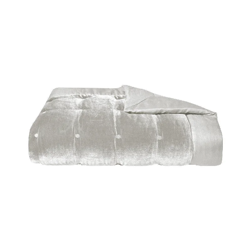 Rayon from bamboo blankets for a silky and breathable feelSilk blankets with a smooth and elegant touchCocon Platine Silk Velvet Coverlet by Yves Delorme Rayon from bamboo blankets for a silky and breathable feelSilk blankets with a smooth and elegant touchCocon Platine Silk Velvet Coverlet by Yves Delorme
