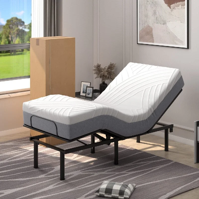 Hybrid mattresses combining foam and innerspring technologyMemory foam mattresses for pressure relief and contouring10" Twin XL Mattress, 3D CNC Cutting Foam Mattress for Adjustable Bed Base, Gel Infused & Bamboo Charcoal Memory Foam Mattress Hybrid mattresses combining foam and innerspring technologyMemory foam mattresses for pressure relief and contouring10" Twin XL Mattress, 3D CNC Cutting Foam Mattress for Adjustable Bed Base, Gel Infused & Bamboo Charcoal Memory Foam Mattress