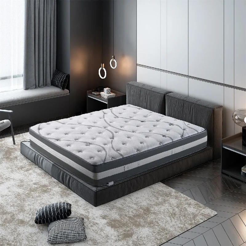 Hybrid mattresses combining foam and innerspring technologyPolyester - foam mattresses for budget - friendly options12'' Hybrid Pocket Spring Mattress Full Size Edge Support for Bedroom Hybrid mattresses combining foam and innerspring technologyPolyester - foam mattresses for budget - friendly options12'' Hybrid Pocket Spring Mattress Full Size Edge Support for Bedroom