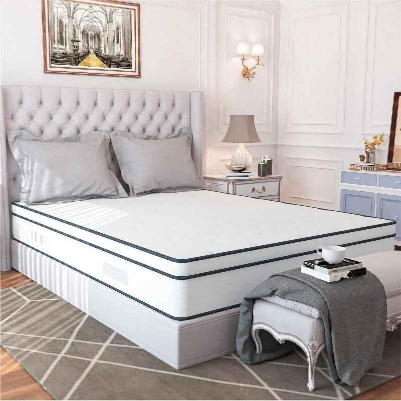 Memory foam mattresses for pressure relief and contouringPolyester - foam mattresses for budget - friendly options12" King / Queen Gel Memory Foam Hybrid Mattress in a Box With Pocket Spring, Plush Memory foam mattresses for pressure relief and contouringPolyester - foam mattresses for budget - friendly options12" King / Queen Gel Memory Foam Hybrid Mattress in a Box With Pocket Spring, Plush