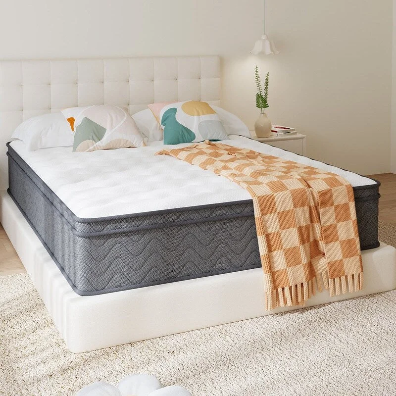 Queen - size mattresses for couples and standard bedroomsGel - infused memory foam mattresses for cooler sleep14" Spring Hybrid Mattress in a Box, Pocket Springs, Isolation Motion, Back Pain Relief, CertiPUR-US Queen - size mattresses for couples and standard bedroomsGel - infused memory foam mattresses for cooler sleep14" Spring Hybrid Mattress in a Box, Pocket Springs, Isolation Motion, Back Pain Relief, CertiPUR-US