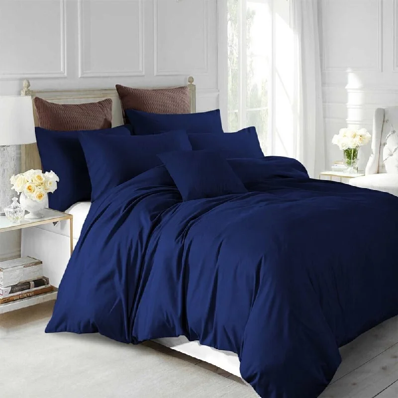 Recycled polyester blankets for an eco - conscious optionCashmere blankets for ultimate softness and luxury3pc Full Size Duvet Cover With Pillow Shams Bedding Set Navy