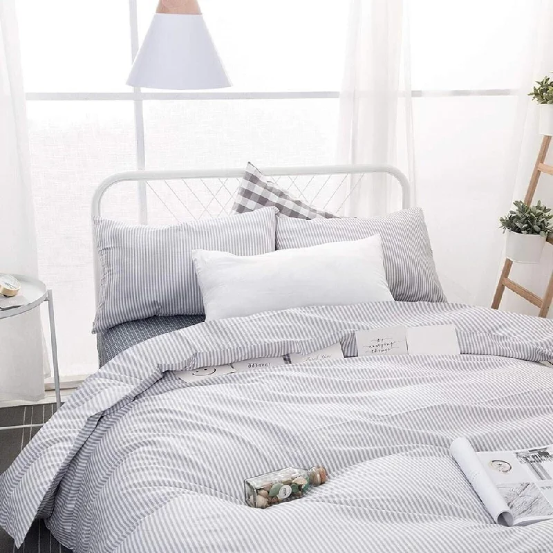 Queen - size blankets for standard - sized bedsMohair blankets with a unique sheen and softness3pc Full Size Striped Duvet Cover Set 100% Cotton Bedding Gray Queen - size blankets for standard - sized bedsMohair blankets with a unique sheen and softness3pc Full Size Striped Duvet Cover Set 100% Cotton Bedding Gray