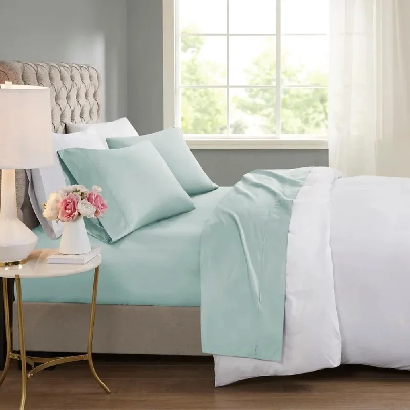 Wool blankets with natural warmth and insulationBamboo fiber blankets with natural antibacterial properties4pc Full 600 Thread Count Cooling Cotton Blend Sheet Set Seafoam