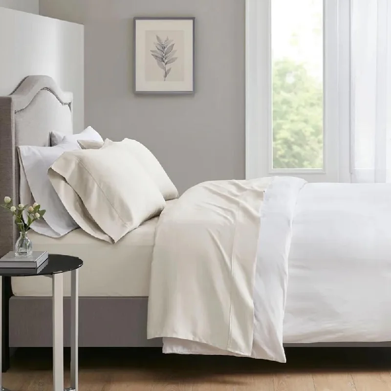 Queen - size blankets for standard - sized bedsFleece blankets for a cozy and plush texture4pc King 700 Thread Count Cotton Sateen Weave Sheet Set Ivory