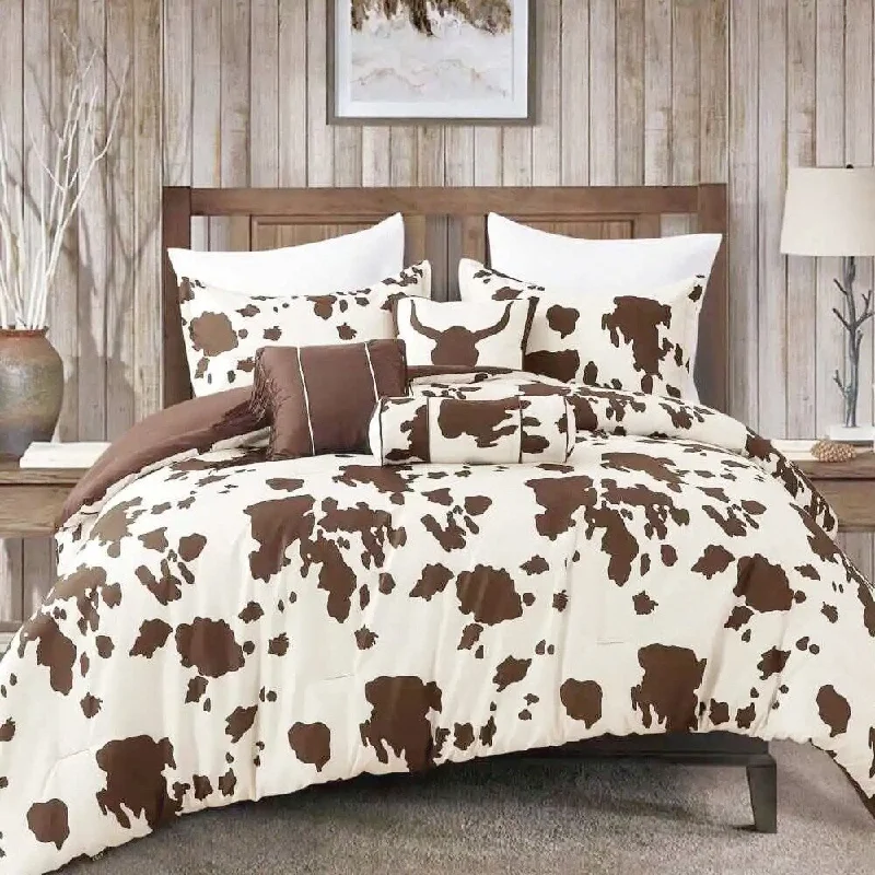 Cashmere blankets for ultimate softness and luxuryQueen - size blankets for standard - sized beds5pc Twin Rustic Cowhide Fluffy Comforter Set Brown Cashmere blankets for ultimate softness and luxuryQueen - size blankets for standard - sized beds5pc Twin Rustic Cowhide Fluffy Comforter Set Brown
