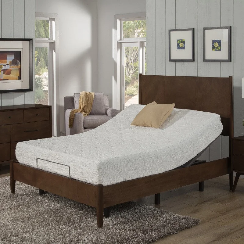 Memory foam mattresses for pressure relief and contouringQueen - size mattresses for couples and standard bedroomsAC Pacific 10-inch Twin XL-size Gel Memory Foam Mattress and Adjustable Bed Base Set Memory foam mattresses for pressure relief and contouringQueen - size mattresses for couples and standard bedroomsAC Pacific 10-inch Twin XL-size Gel Memory Foam Mattress and Adjustable Bed Base Set