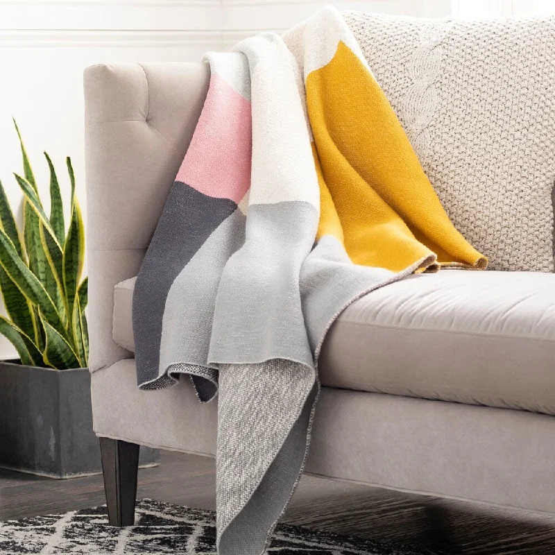 Cashmere blankets for ultimate softness and luxuryMicrofiber blankets that are durable and easy to care forAnaya Modern Knitted Cotton Throw