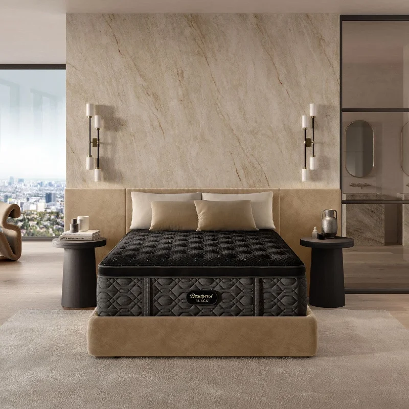 Gel - infused memory foam mattresses for cooler sleepMemory foam mattresses for pressure relief and contouringBeautyrest Black Series Three 16.75" Plush Pillow Top Mattress Gel - infused memory foam mattresses for cooler sleepMemory foam mattresses for pressure relief and contouringBeautyrest Black Series Three 16.75" Plush Pillow Top Mattress