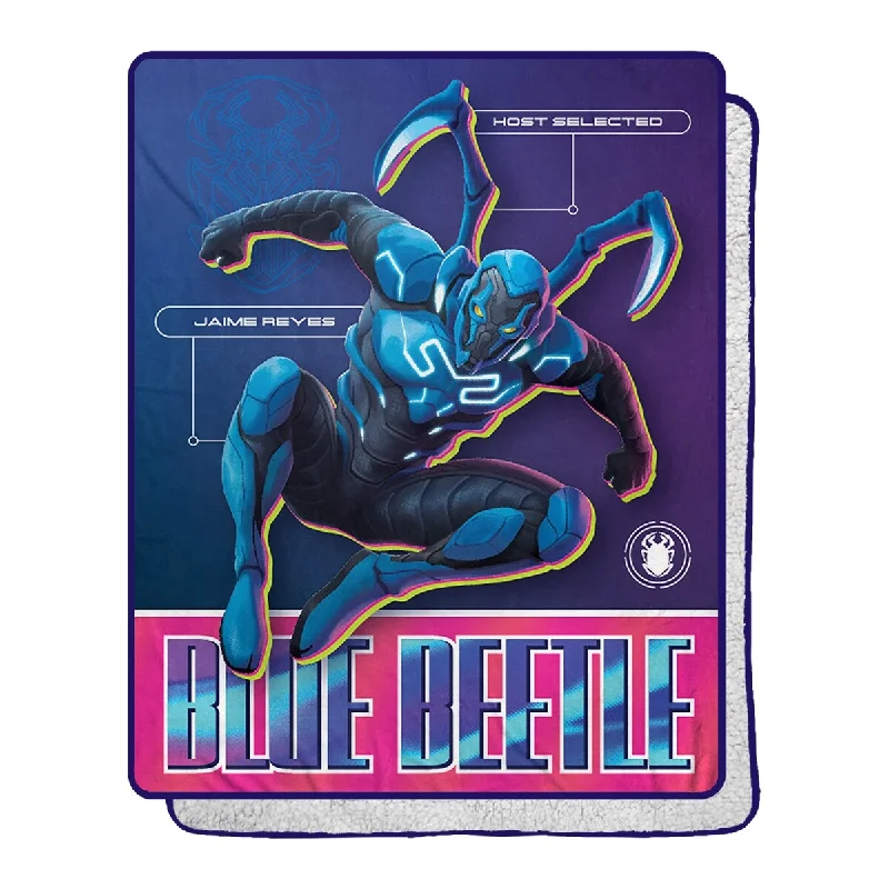 Microfiber blankets that are durable and easy to care forFleece blankets for a cozy and plush textureBlue Beetle Super Beetle Silk Touch/Sherpa Back Microfiber blankets that are durable and easy to care forFleece blankets for a cozy and plush textureBlue Beetle Super Beetle Silk Touch/Sherpa Back