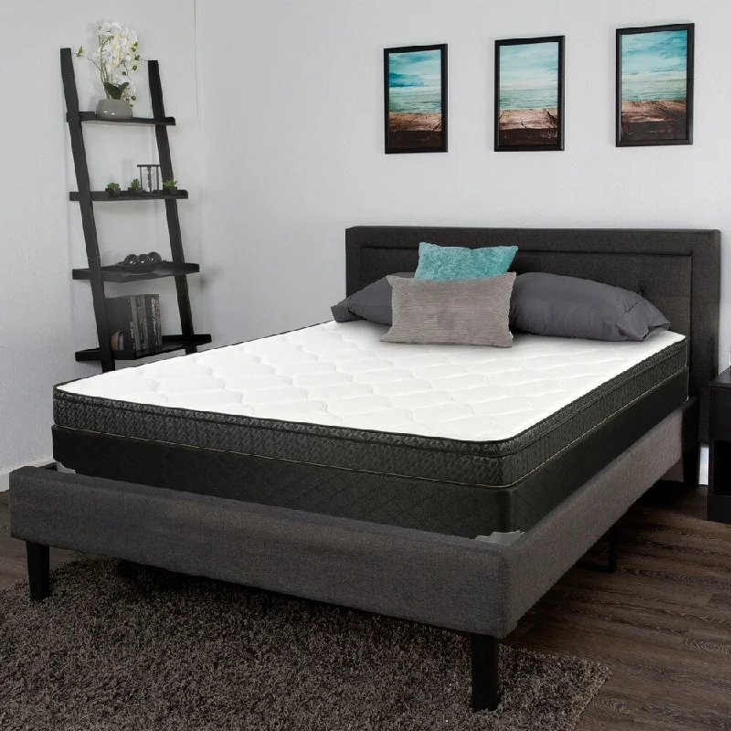 King - size mattresses for spacious master bedroomsMemory foam mattresses for pressure relief and contouringBrenna White and Black 9.25" California King Mattress