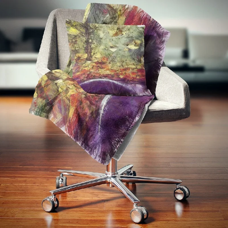 Silk blankets with a smooth and elegant touchFleece blankets for a cozy and plush textureDesignart 'Abstract Fall Watercolor Drawing' Landscape Fleece Throw Blanket Silk blankets with a smooth and elegant touchFleece blankets for a cozy and plush textureDesignart 'Abstract Fall Watercolor Drawing' Landscape Fleece Throw Blanket