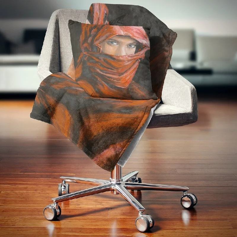 Silk blankets with a smooth and elegant touchSilk blankets with a smooth and elegant touchDesignart 'Arabian Woman in Hijab' Portrait Throw Blanket Silk blankets with a smooth and elegant touchSilk blankets with a smooth and elegant touchDesignart 'Arabian Woman in Hijab' Portrait Throw Blanket