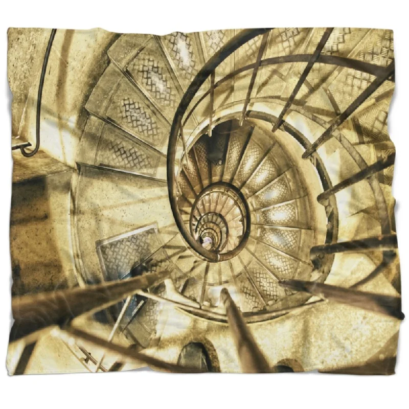 Alpaca wool blankets for a hypoallergenic and warm optionSilk blankets with a smooth and elegant touchDesignart 'Architectural Detail of Paris in Winter' Abstract Throw Blanket