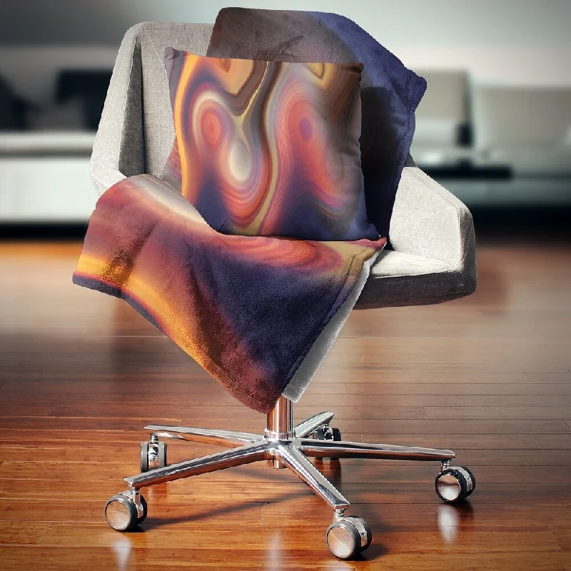 King - size blankets to cover large beds comfortablyAlpaca wool blankets for a hypoallergenic and warm optionDesignart 'Beautiful Texture of Colors' Abstract Throw Blanket