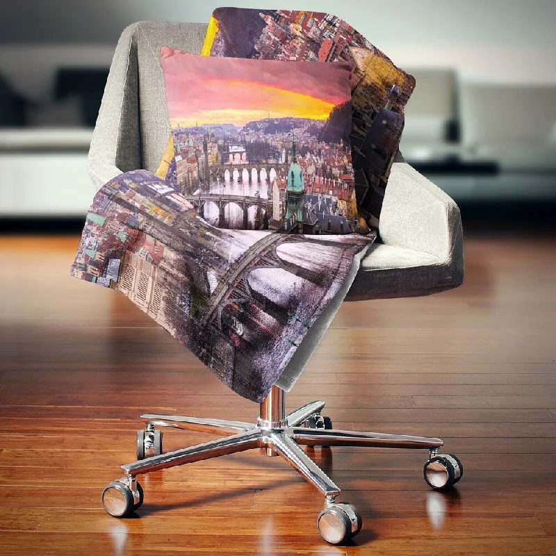 Microfiber blankets that are durable and easy to care forMohair blankets with a unique sheen and softnessDesignart 'Bridges in Prague Panorama' Landscape Fleece Throw Blanket Microfiber blankets that are durable and easy to care forMohair blankets with a unique sheen and softnessDesignart 'Bridges in Prague Panorama' Landscape Fleece Throw Blanket
