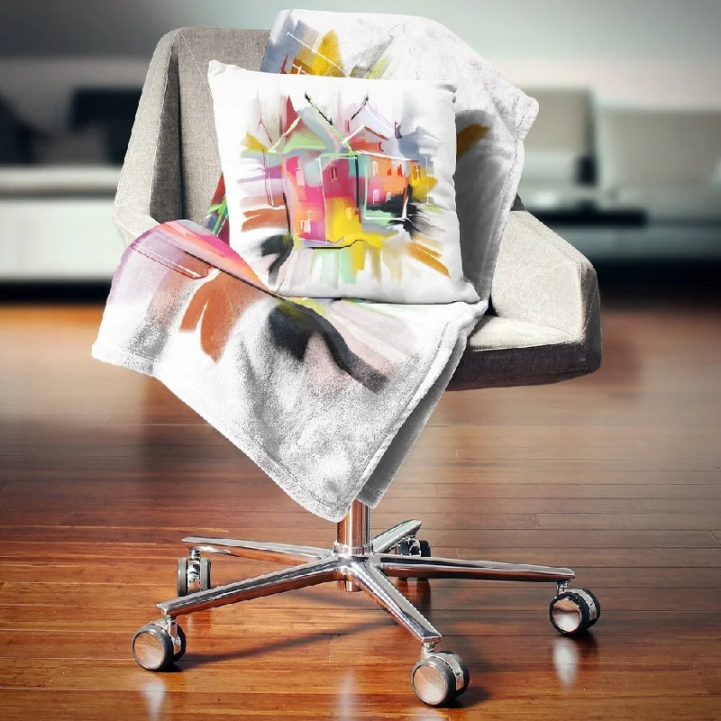 Mohair blankets with a unique sheen and softnessSynthetic fiber blend blankets for a budget - friendly choiceDesignart 'Building Illustration' Contemporary Throw Blanket Mohair blankets with a unique sheen and softnessSynthetic fiber blend blankets for a budget - friendly choiceDesignart 'Building Illustration' Contemporary Throw Blanket