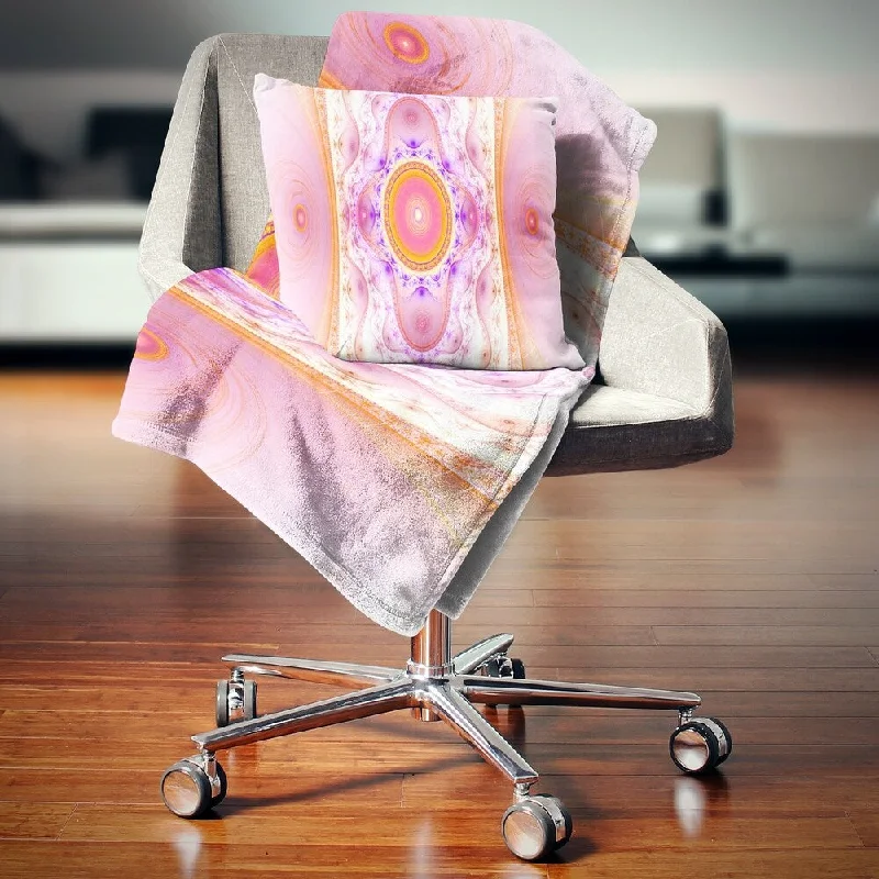Queen - size blankets for standard - sized bedsSynthetic fiber blend blankets for a budget - friendly choiceDesignart 'Cabalistic Pink Fractal Design' Abstract Throw Blanket Queen - size blankets for standard - sized bedsSynthetic fiber blend blankets for a budget - friendly choiceDesignart 'Cabalistic Pink Fractal Design' Abstract Throw Blanket