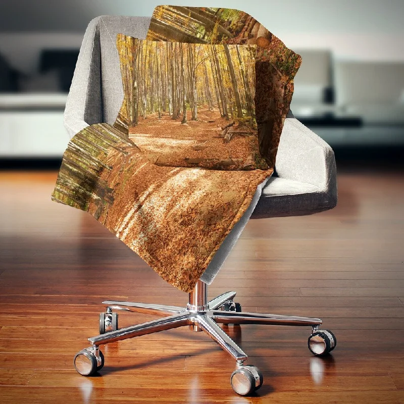 Microfiber blankets that are durable and easy to care forMohair blankets with a unique sheen and softnessDesignart 'Colorful Fall Forest with Fallen Leaves' Modern Forest Throw Blanket Microfiber blankets that are durable and easy to care forMohair blankets with a unique sheen and softnessDesignart 'Colorful Fall Forest with Fallen Leaves' Modern Forest Throw Blanket