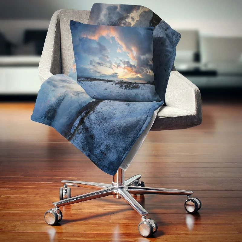Mohair blankets with a unique sheen and softnessCotton blankets for breathability and a lightweight feelDesignart 'Dark Winter Sky' Landscape Photography Throw Blanket Mohair blankets with a unique sheen and softnessCotton blankets for breathability and a lightweight feelDesignart 'Dark Winter Sky' Landscape Photography Throw Blanket