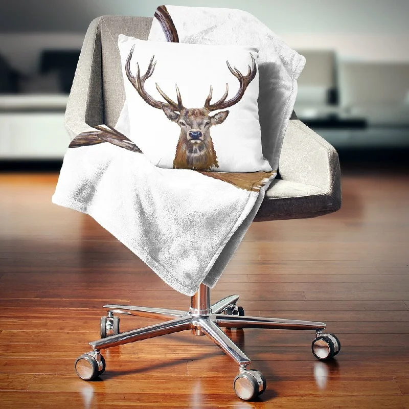 Microfiber blankets that are durable and easy to care forFleece blankets for a cozy and plush textureDesignart 'Deer Head in Front Illustration' Animal Throw Blanket Microfiber blankets that are durable and easy to care forFleece blankets for a cozy and plush textureDesignart 'Deer Head in Front Illustration' Animal Throw Blanket