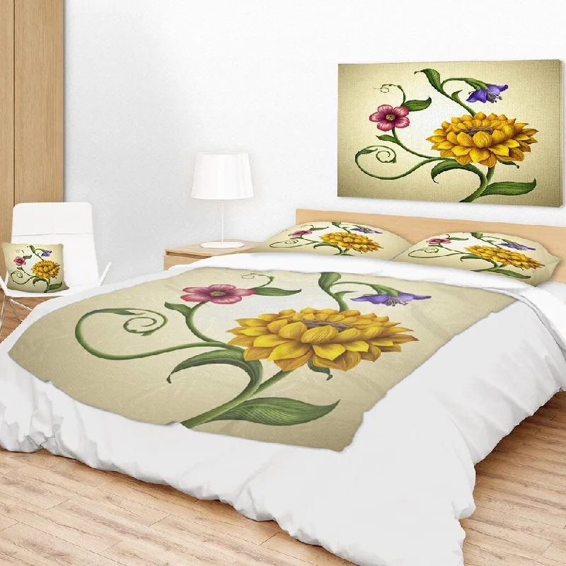 Bamboo fiber blankets with natural antibacterial propertiesRayon from bamboo blankets for a silky and breathable feelDesignart 'Flowers and Leaves Illustration' Floral Throw Blanket Bamboo fiber blankets with natural antibacterial propertiesRayon from bamboo blankets for a silky and breathable feelDesignart 'Flowers and Leaves Illustration' Floral Throw Blanket