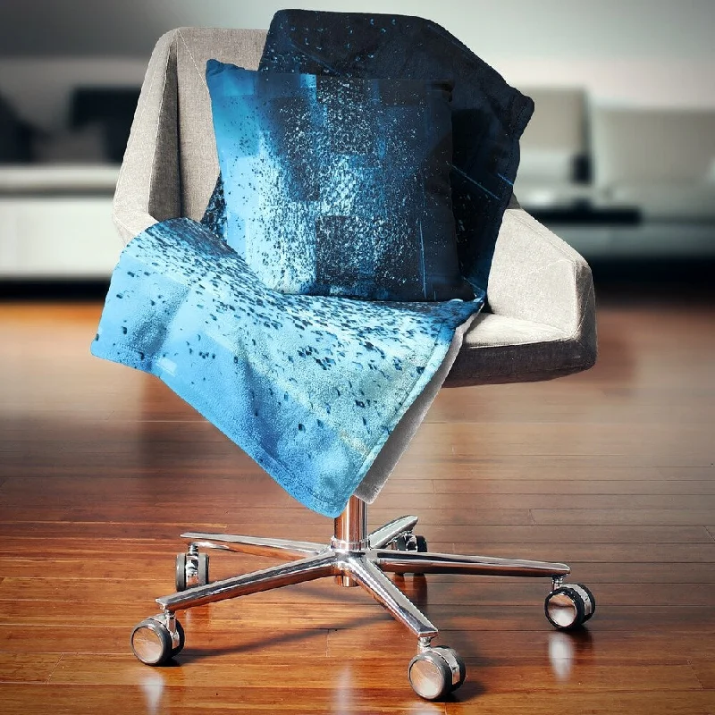 Acrylic blankets for a soft and affordable alternativeMicrofiber blankets that are durable and easy to care forDesignart 'Fractal 3D Blue Paint Splash' Contemporary Throw Blanket