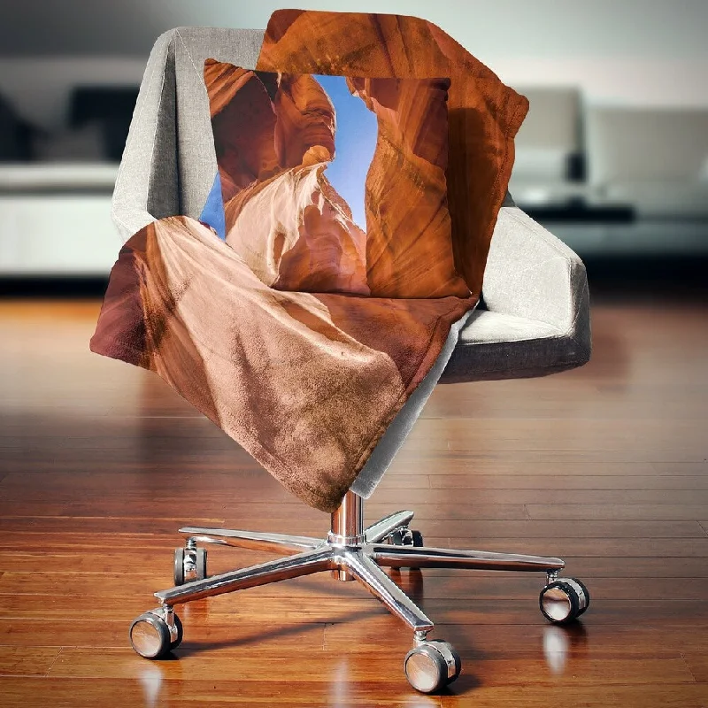 Recycled polyester blankets for an eco - conscious optionRayon from bamboo blankets for a silky and breathable feelDesignart 'Grand Antelope Canyon' Landscape Photography Throw Blanket