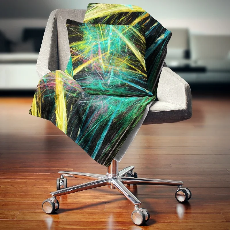 Microfiber blankets that are durable and easy to care forSynthetic fiber blend blankets for a budget - friendly choiceDesignart 'Green Yellow Magical Fractal Pattern' Abstract Throw Blanket Microfiber blankets that are durable and easy to care forSynthetic fiber blend blankets for a budget - friendly choiceDesignart 'Green Yellow Magical Fractal Pattern' Abstract Throw Blanket