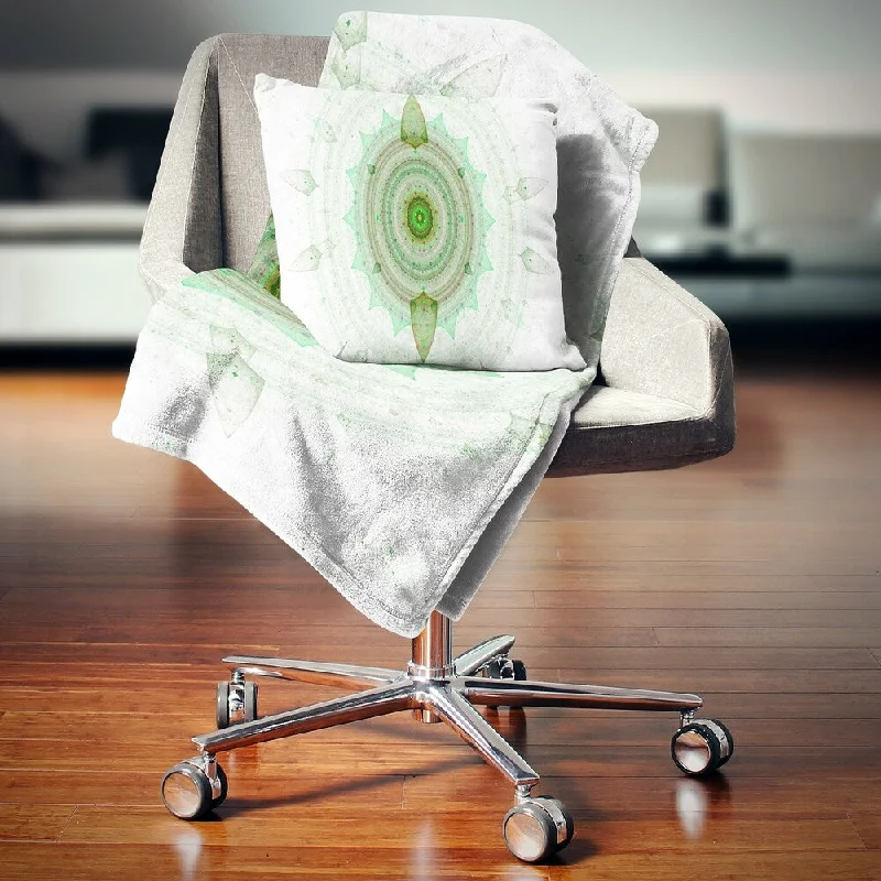 King - size blankets to cover large beds comfortablySynthetic fiber blend blankets for a budget - friendly choiceDesignart 'Light Green Cryptical Sphere' Abstract Throw Blanket King - size blankets to cover large beds comfortablySynthetic fiber blend blankets for a budget - friendly choiceDesignart 'Light Green Cryptical Sphere' Abstract Throw Blanket