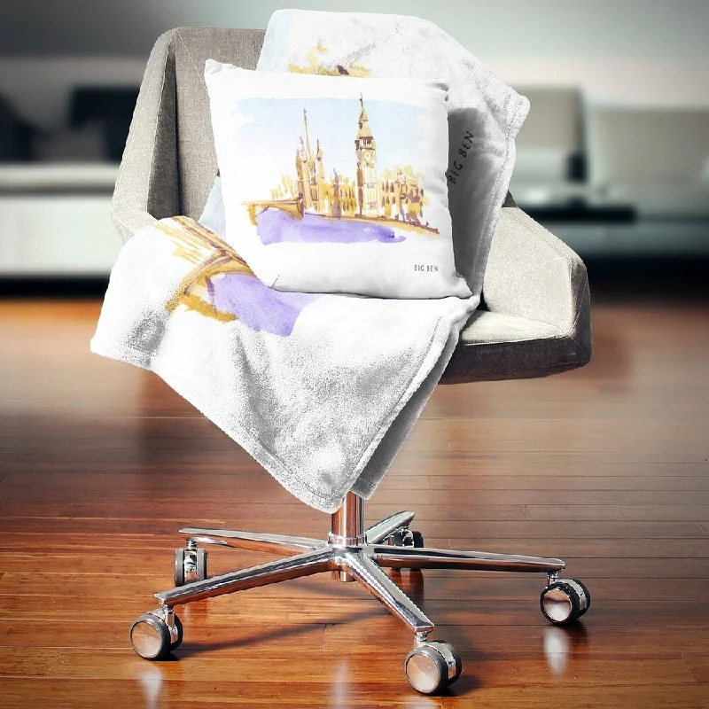 Linen blankets with a rustic and textured lookRecycled polyester blankets for an eco - conscious optionDesignart 'London Brown Illustration' Cityscape Throw Blanket Linen blankets with a rustic and textured lookRecycled polyester blankets for an eco - conscious optionDesignart 'London Brown Illustration' Cityscape Throw Blanket