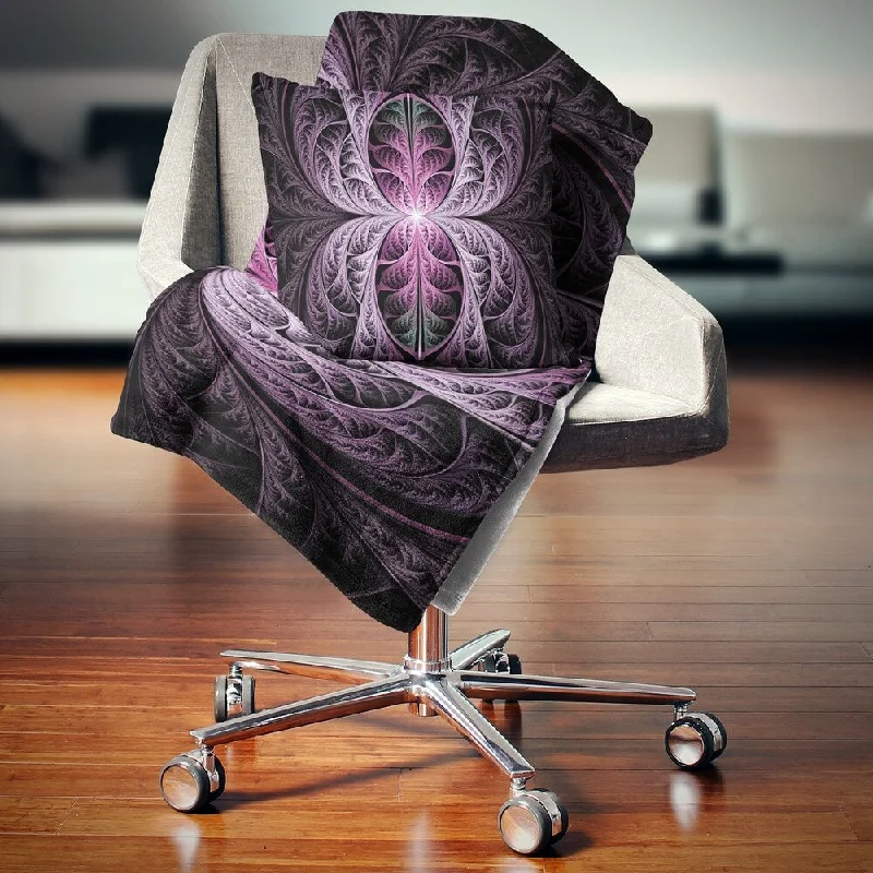 Acrylic blankets for a soft and affordable alternativeMohair blankets with a unique sheen and softnessDesignart 'Purple Glowing Fractal Stained Glass' Abstract Throw Blanket Acrylic blankets for a soft and affordable alternativeMohair blankets with a unique sheen and softnessDesignart 'Purple Glowing Fractal Stained Glass' Abstract Throw Blanket
