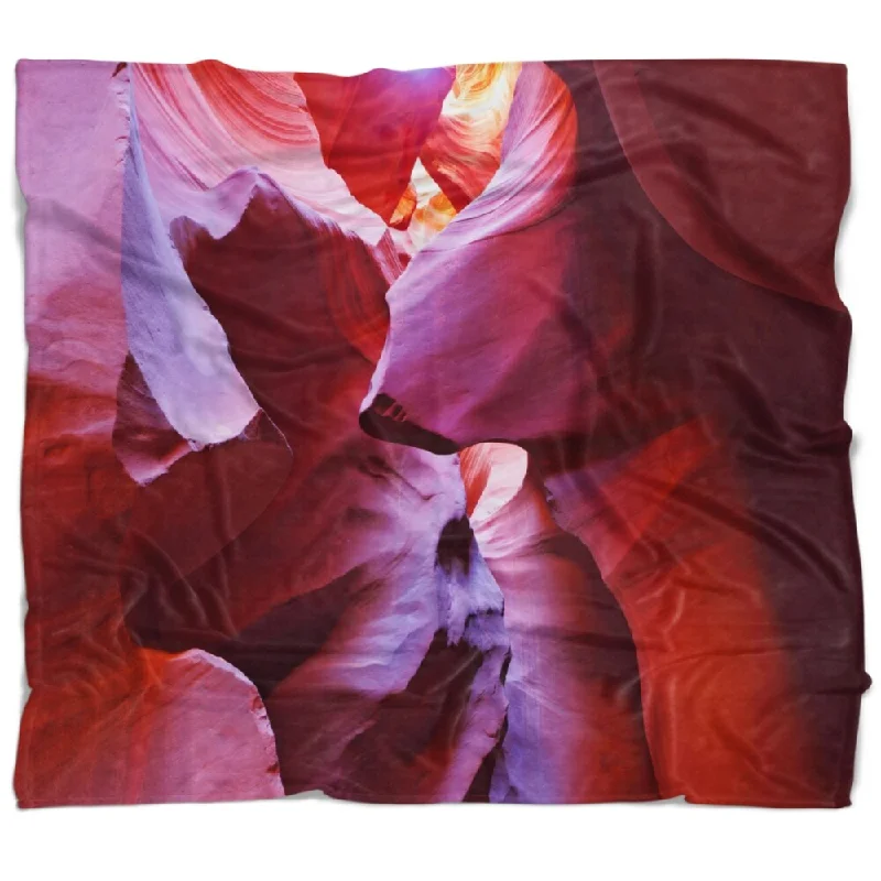 Synthetic fiber blend blankets for a budget - friendly choiceChenille blankets with a thick and fuzzy textureDesignart 'Purple Rays in Antelope Canyon' Landscape Photography Throw Blanket Synthetic fiber blend blankets for a budget - friendly choiceChenille blankets with a thick and fuzzy textureDesignart 'Purple Rays in Antelope Canyon' Landscape Photography Throw Blanket