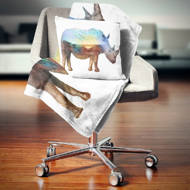 Linen blankets with a rustic and textured lookBamboo fiber blankets with natural antibacterial propertiesDesignart 'Rhino Double Exposure Illustration' Animal Throw Blanket Linen blankets with a rustic and textured lookBamboo fiber blankets with natural antibacterial propertiesDesignart 'Rhino Double Exposure Illustration' Animal Throw Blanket