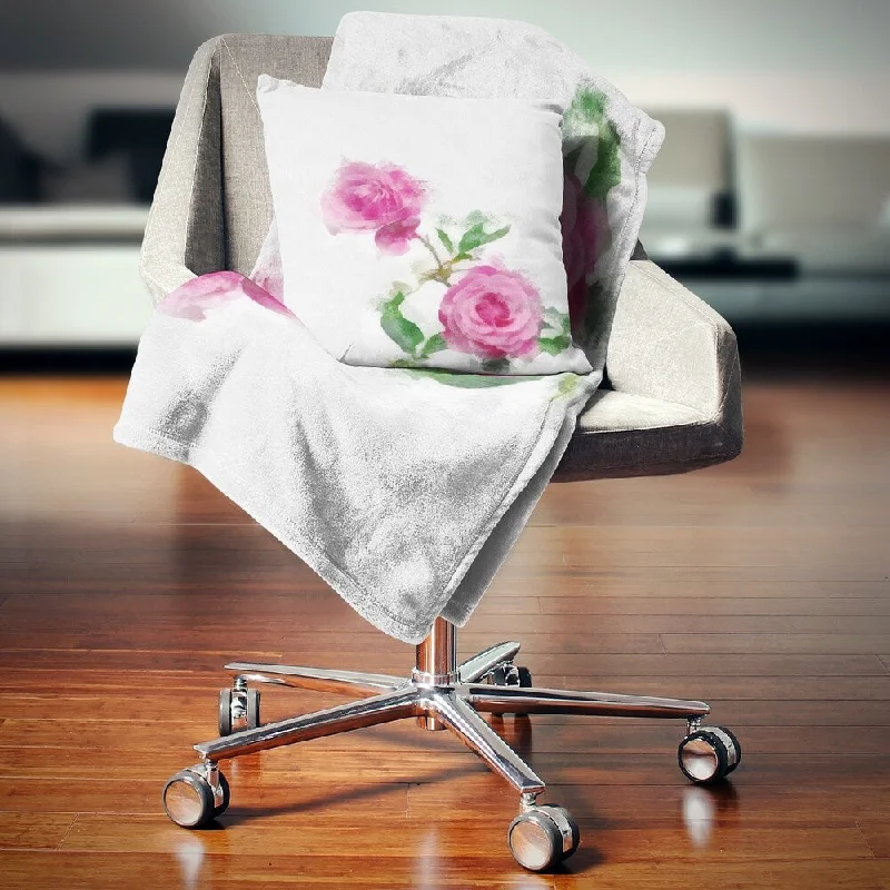 Linen blankets with a rustic and textured lookRayon from bamboo blankets for a silky and breathable feelDesignart 'Rose Stem with Pair of Roses' Floral Throw Blanket Linen blankets with a rustic and textured lookRayon from bamboo blankets for a silky and breathable feelDesignart 'Rose Stem with Pair of Roses' Floral Throw Blanket