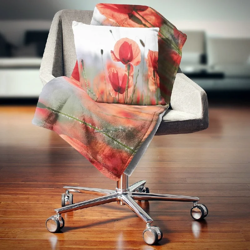 Microfiber blankets that are durable and easy to care forMohair blankets with a unique sheen and softnessDesignart 'Soft Poppy Flowers Petals View' Floral Throw Blanket Microfiber blankets that are durable and easy to care forMohair blankets with a unique sheen and softnessDesignart 'Soft Poppy Flowers Petals View' Floral Throw Blanket
