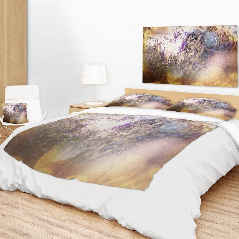 Linen blankets with a rustic and textured lookAcrylic blankets for a soft and affordable alternativeDesignart 'Summer Pasture with Purple Flowers' Landscape Fleece Throw Blanket