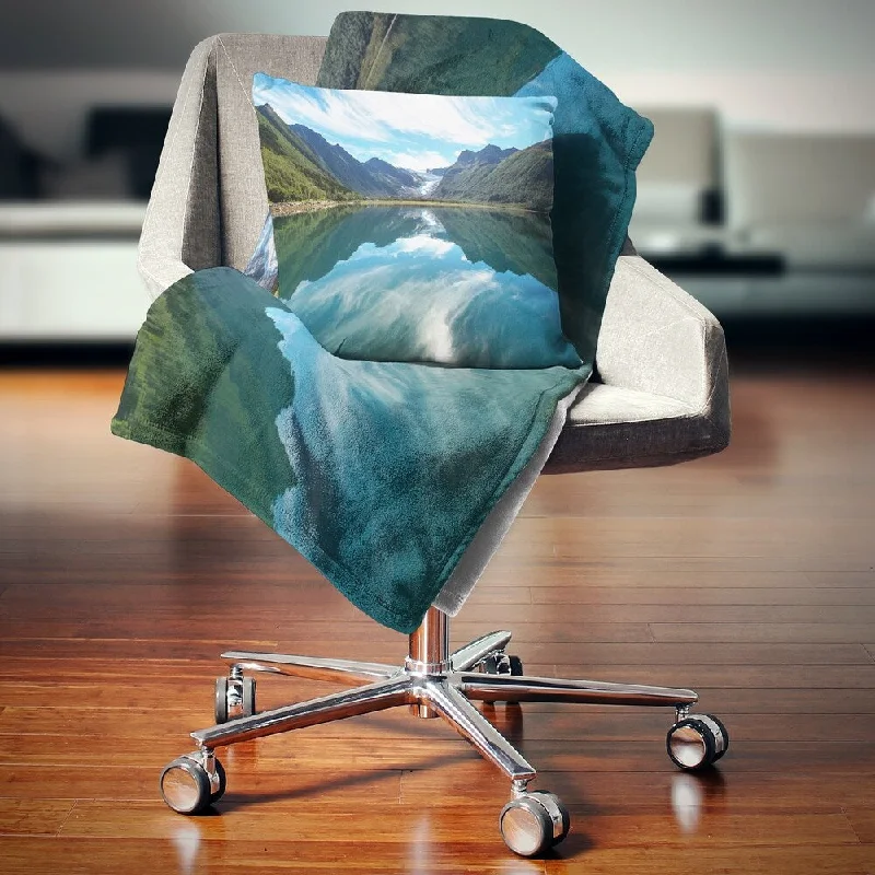 Bamboo fiber blankets with natural antibacterial propertiesSynthetic fiber blend blankets for a budget - friendly choiceDesignart 'Svartisen Glacier in Norway' Landscape Fleece Throw Blanket