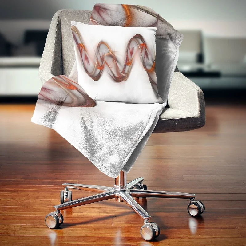 Silk blankets with a smooth and elegant touchCashmere blankets for ultimate softness and luxuryDesignart 'Tangled Brown Silver Waves' Abstract Throw Blanket Silk blankets with a smooth and elegant touchCashmere blankets for ultimate softness and luxuryDesignart 'Tangled Brown Silver Waves' Abstract Throw Blanket