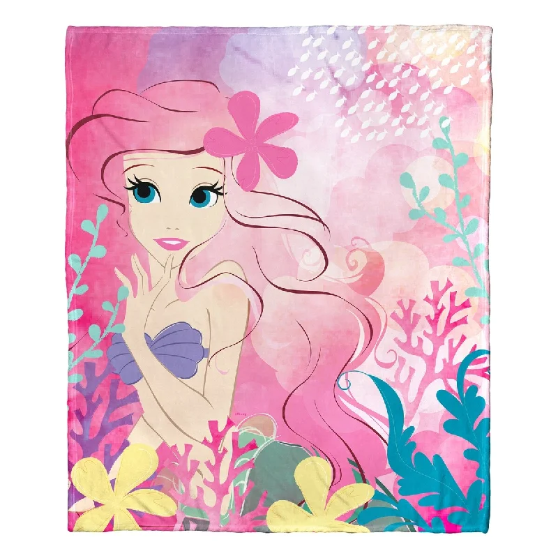 Cotton blankets for breathability and a lightweight feelFleece blankets for a cozy and plush textureDisney Little Mermaid Classic Watercolor Princess Silk Touch Throw Cotton blankets for breathability and a lightweight feelFleece blankets for a cozy and plush textureDisney Little Mermaid Classic Watercolor Princess Silk Touch Throw