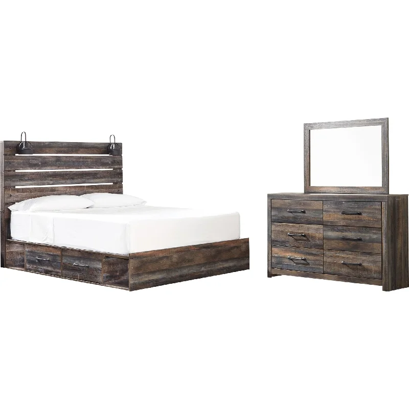 Latex mattresses with natural bounce and breathabilityGel - infused memory foam mattresses for cooler sleepDrystan 5 Piece King Storage Bedroom - Multi Latex mattresses with natural bounce and breathabilityGel - infused memory foam mattresses for cooler sleepDrystan 5 Piece King Storage Bedroom - Multi