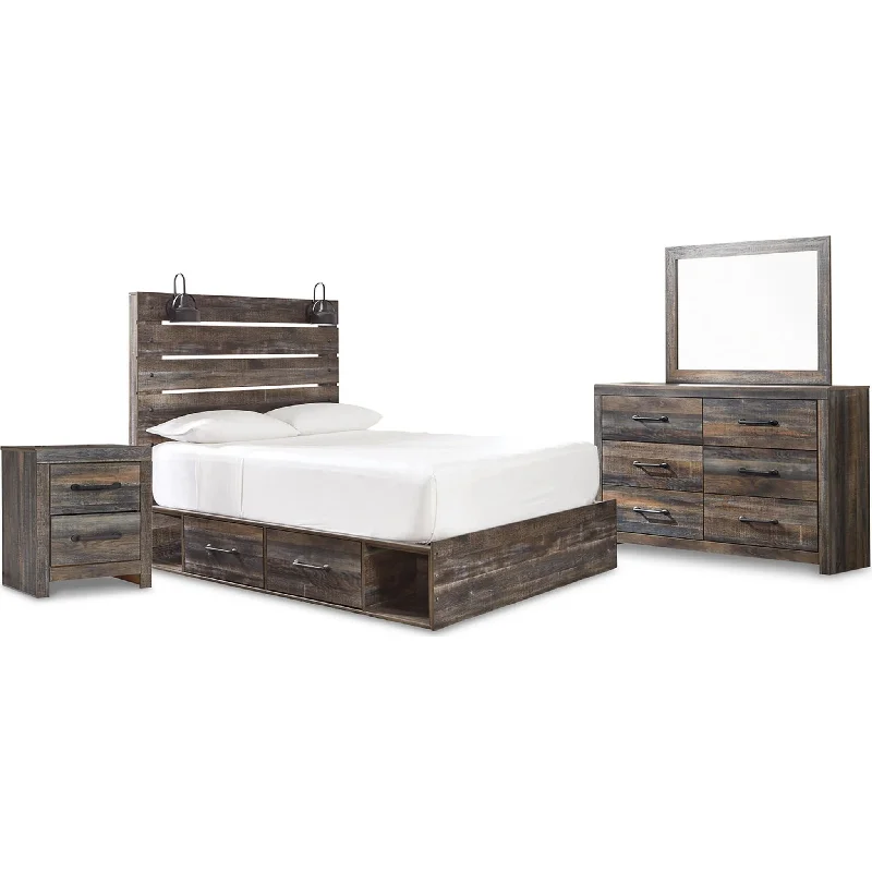 Organic cotton mattresses for a chemical - free sleep surfaceMemory foam mattresses for pressure relief and contouringDrystan 6 Piece Panel Bed with 2 Drawer Storage Bedroom - Multi Organic cotton mattresses for a chemical - free sleep surfaceMemory foam mattresses for pressure relief and contouringDrystan 6 Piece Panel Bed with 2 Drawer Storage Bedroom - Multi