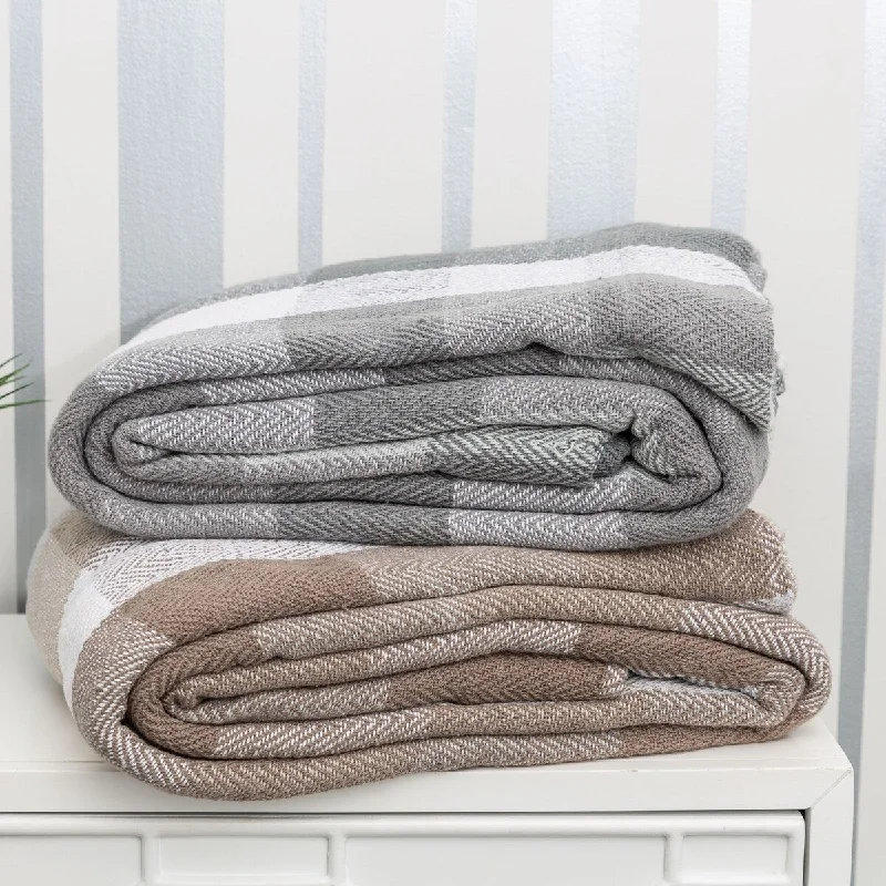 Acrylic blankets for a soft and affordable alternativeMohair blankets with a unique sheen and softnessFabstyles Herringbone Cotton Check Throw Blanket