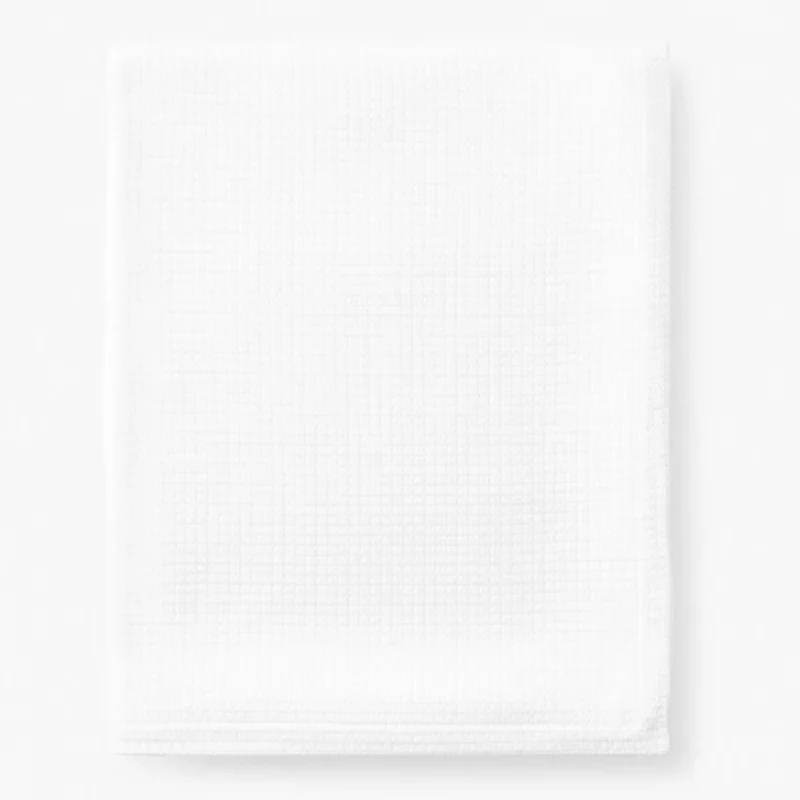 Synthetic fiber blend blankets for a budget - friendly choiceCotton blankets for breathability and a lightweight feelFull Size Cotton Weave Cotton Blanket White