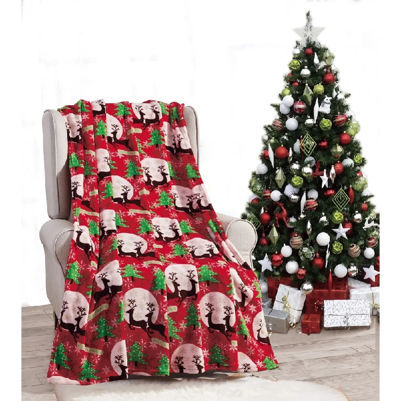 Microfiber blankets that are durable and easy to care forSilk blankets with a smooth and elegant touchHoliday Magic Throw